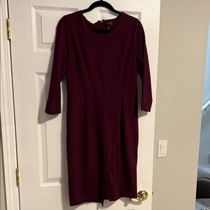 The Limited Deep Burgundy Long Sleeve Dress